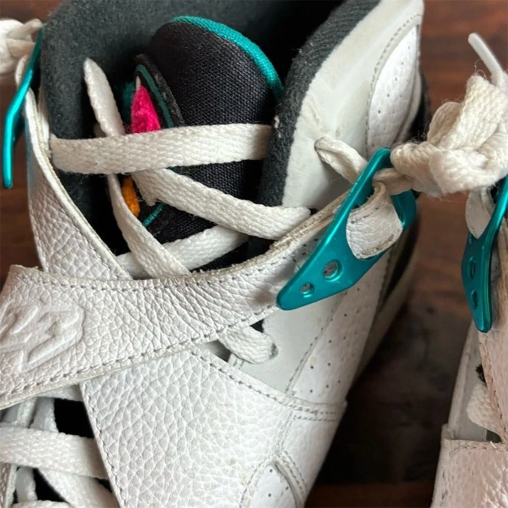 Nike Air Jordan 8 Retro 'South Beach' Kids Sneakers Size‎ 7Y Multicolor